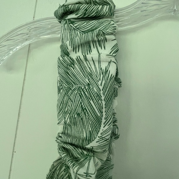 P. Cill Island In The Sun Linen Viscose Jumpsuit Green Leaf Print Size XL - Picture 11 of 16